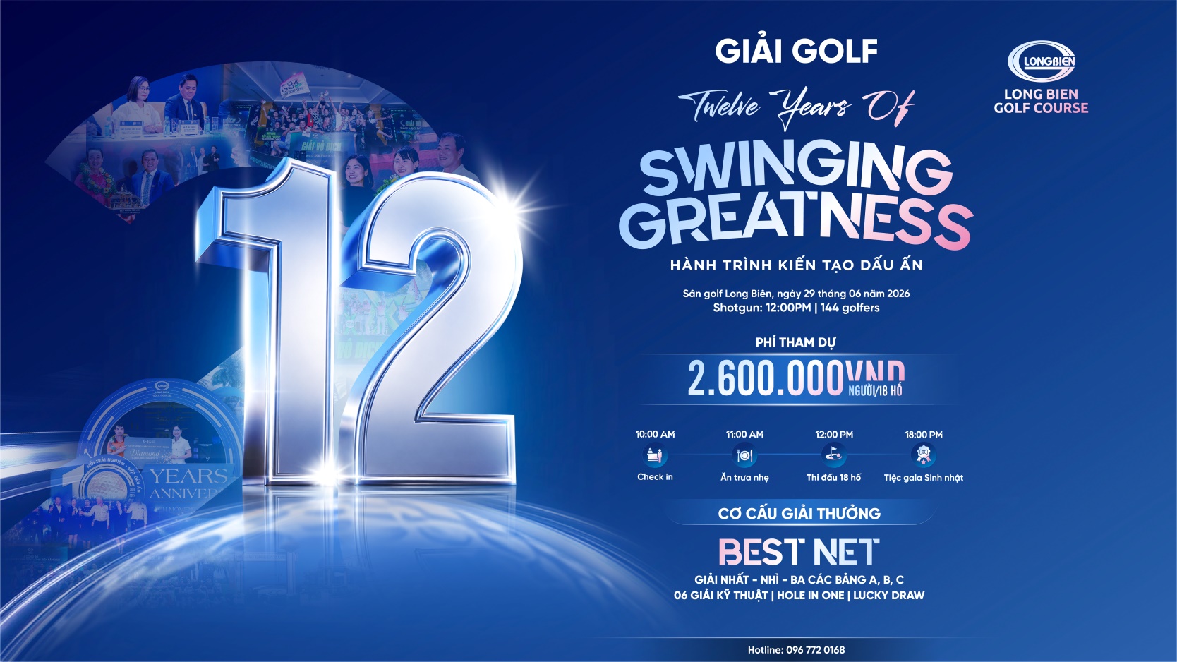 GIẢI GOLF "TWELVE YEARS OF SWINGING GREATNESS" – CHÍNH THỨC MỞ ĐĂNG KÝ
